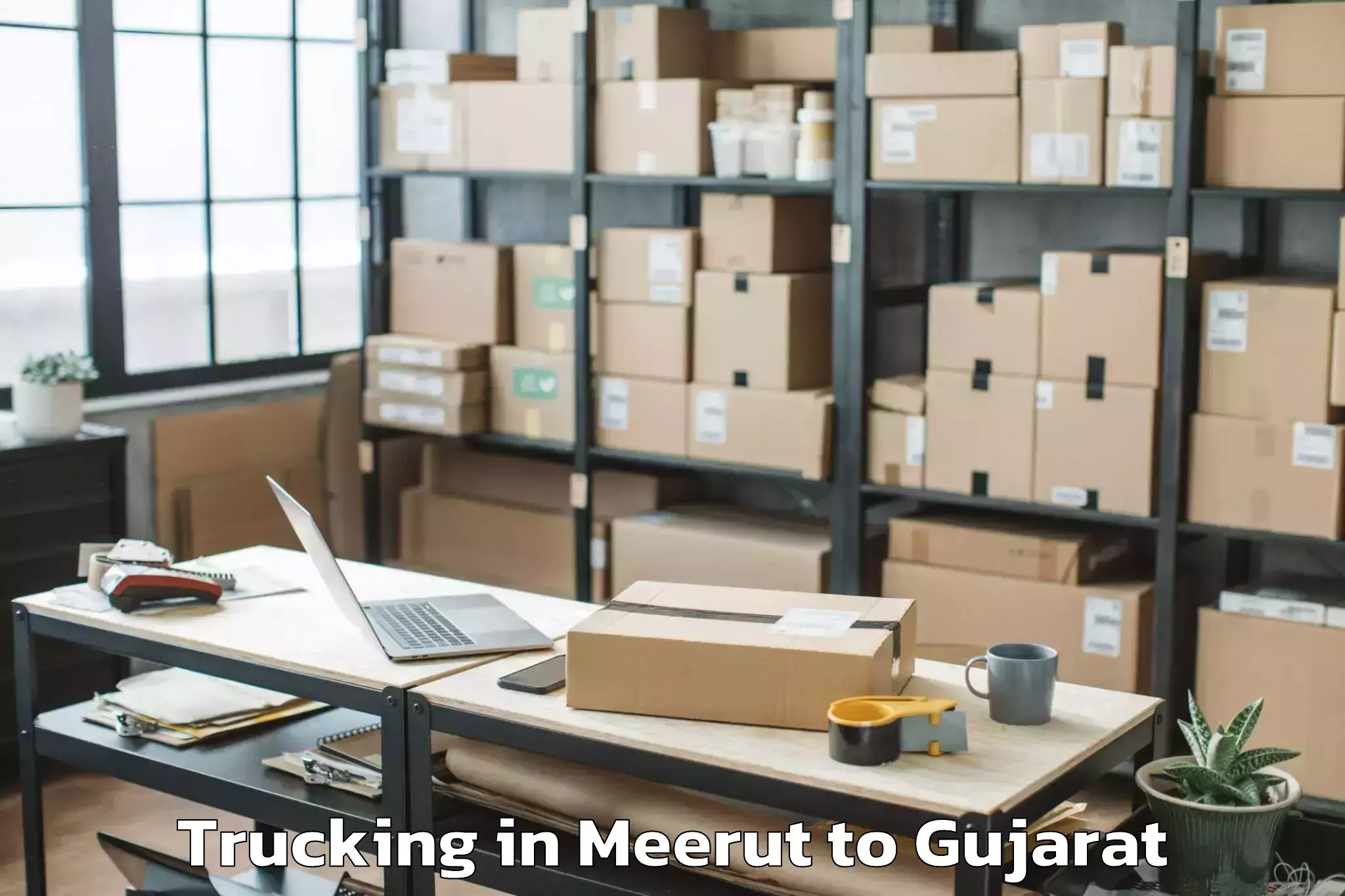 Book Your Meerut to Bagasra Trucking Today